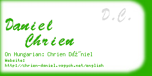 daniel chrien business card